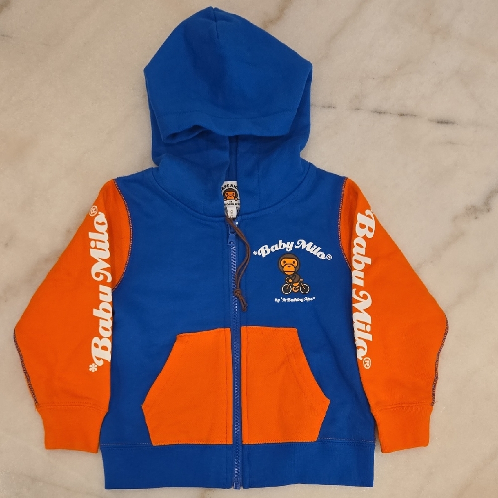 Baby MILO, A Bathing Ape, Orange AND Blue, Zip Up Hoodie